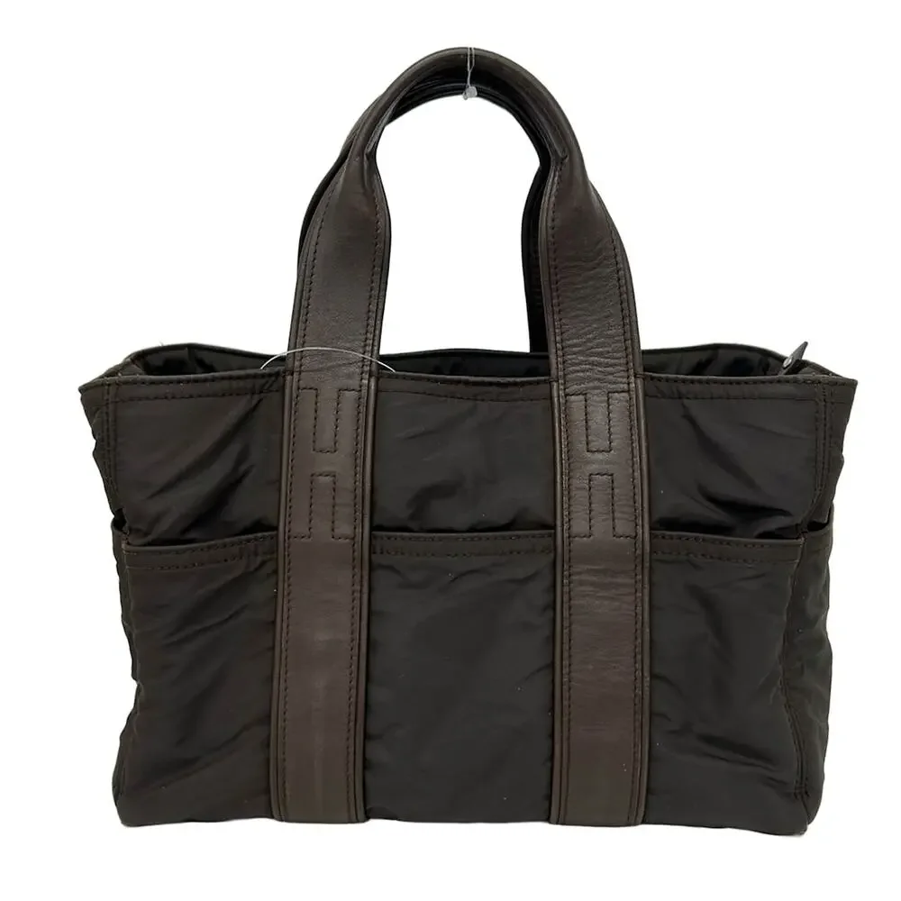 Hermès Acapulco PM Handbag Nylon Leather
